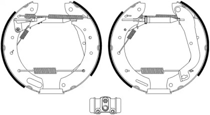 Комлект тормозных накладок HELLA 8DB 355 022-651