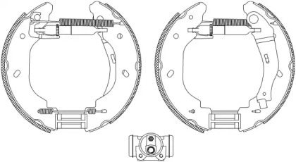 Комлект тормозных накладок HELLA 8DB 355 005-081