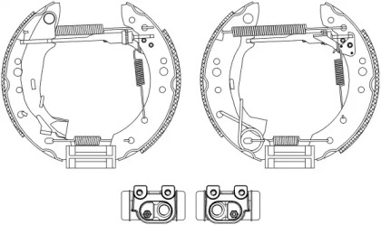 Комлект тормозных накладок HELLA 8DB 355 004-731