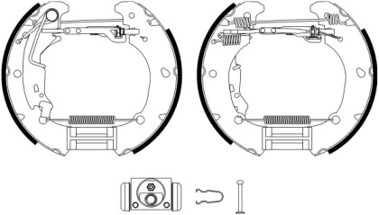 Комлект тормозных накладок HELLA 8DB 355 022-891