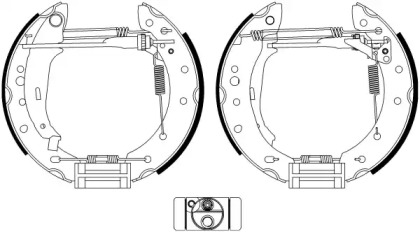 Комлект тормозных накладок HELLA 8DB 355 022-901