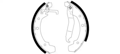 Комлект тормозных накладок HELLA 8DB 355 000-691