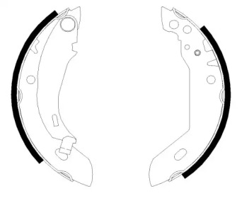 Комлект тормозных накладок HELLA 8DB 355 000-651