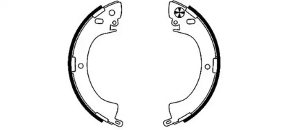 Комлект тормозных накладок HELLA 8DB 355 000-821