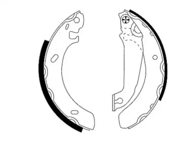 Комлект тормозных накладок HELLA 8DB 355 001-261