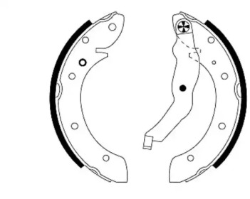 Комлект тормозных накладок HELLA 8DB 355 001-241