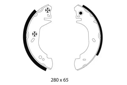 Комлект тормозных накладок HELLA 8DB 355 001-371