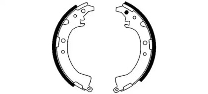 Комлект тормозных накладок HELLA 8DB 355 002-071