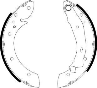 Комлект тормозных накладок HELLA 8DB 355 001-721