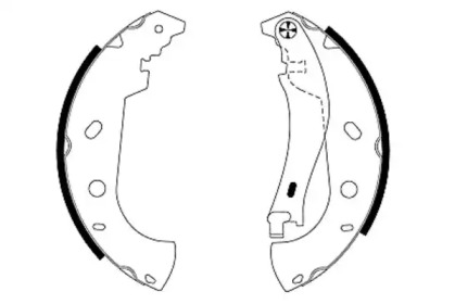 Комлект тормозных накладок HELLA 8DB 355 001-841