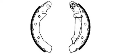 Комлект тормозных накладок HELLA 8DB 355 001-741