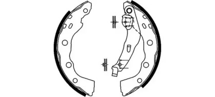 Комлект тормозных накладок HELLA 8DB 355 022-641