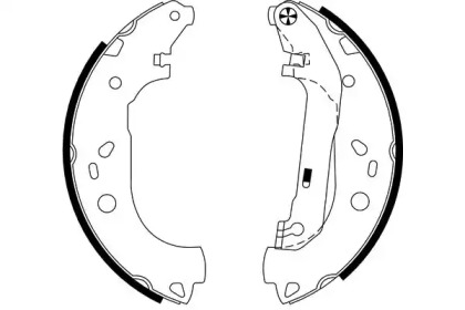 Комлект тормозных накладок HELLA 8DB 355 002-731