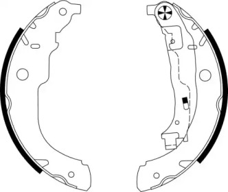 Комлект тормозных накладок HELLA 8DB 355 003-031