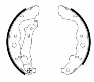 Комлект тормозных накладок HELLA 8DB 355 000-301