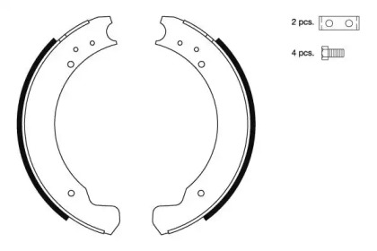 Комлект тормозных накладок HELLA 8DB 355 000-331