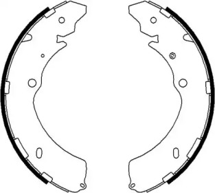 Комлект тормозных накладок HELLA 8DB 355 022-071