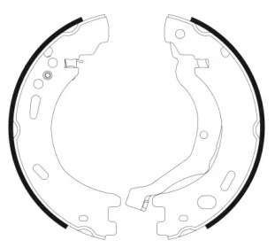 Комлект тормозных накладок HELLA 8DA 355 051-001