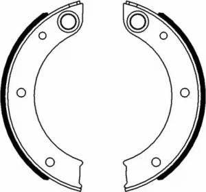 Комлект тормозных накладок HELLA 8DA 355 050-151