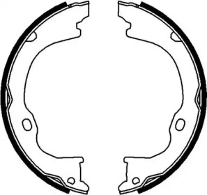 Комлект тормозных накладок HELLA 8DA 355 050-911