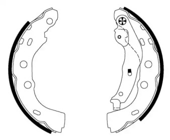 Комлект тормозных накладок HELLA 8DB 355 000-451