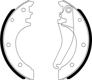 Комлект тормозных накладок HELLA 8DB 355 022-081