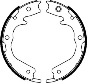 Комлект тормозных накладок HELLA 8DA 355 050-951