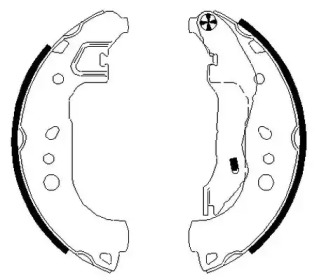 Комлект тормозных накладок HELLA 8DB 355 022-131