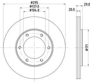 Тормозной диск HELLA 8DD 355 101-191