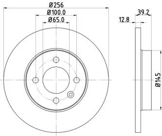 Тормозной диск HELLA 8DD 355 101-641