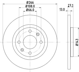 Тормозной диск HELLA 8DD 355 105-751