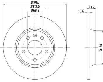 Тормозной диск HELLA 8DD 355 106-661