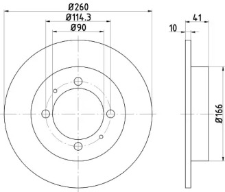 Тормозной диск HELLA 8DD 355 108-501