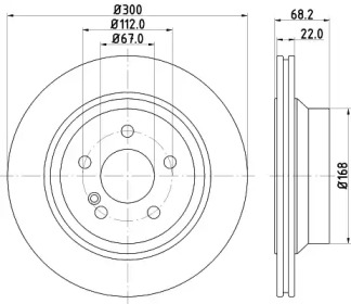 Тормозной диск HELLA 8DD 355 108-861