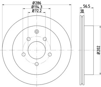 Тормозной диск HELLA 8DD 355 110-851