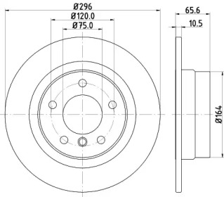 Тормозной диск HELLA 8DD 355 111-291