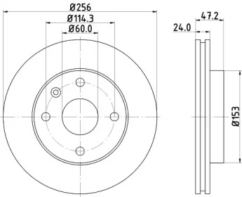 Тормозной диск HELLA 8DD 355 111-361