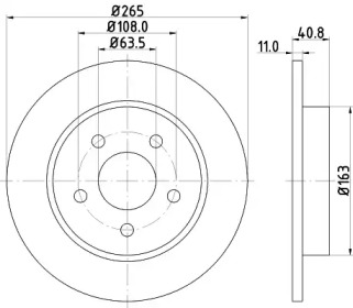 Тормозной диск HELLA 8DD 355 111-381