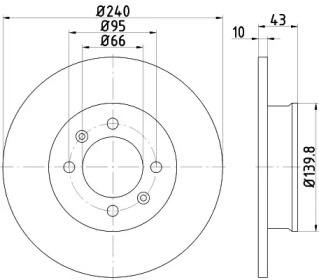 Тормозной диск HELLA 8DD 355 113-361