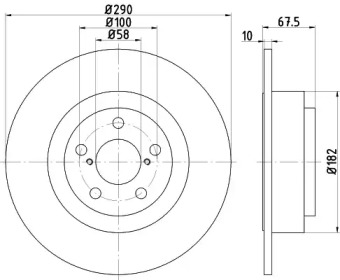 Тормозной диск HELLA 8DD 355 113-791