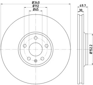 Тормозной диск HELLA 8DD 355 119-681