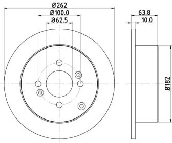 Тормозной диск HELLA 8DD 355 118-851