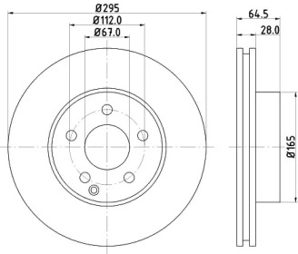 Тормозной диск HELLA 8DD 355 114-202