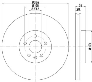 Тормозной диск HELLA 8DD 355 119-131