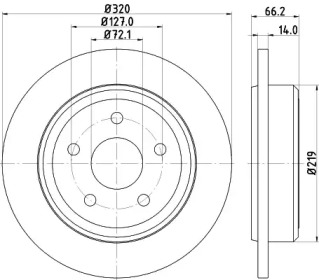 Тормозной диск HELLA 8DD 355 115-501