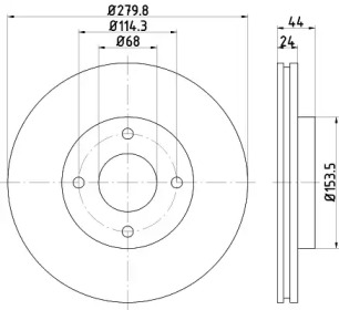 Тормозной диск HELLA 8DD 355 120-591