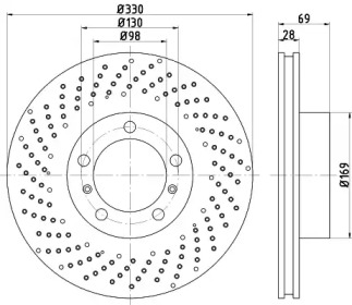 Тормозной диск HELLA 8DD 355 125-021