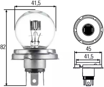 Лампа накаливания HELLA 8GD 002 088-251