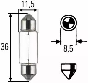 Лампа накаливания HELLA 8GM 002 092-123