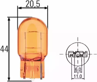 Лампа накаливания HELLA 8GP 009 021-002